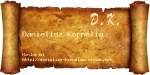 Danielisz Kornélia névjegykártya